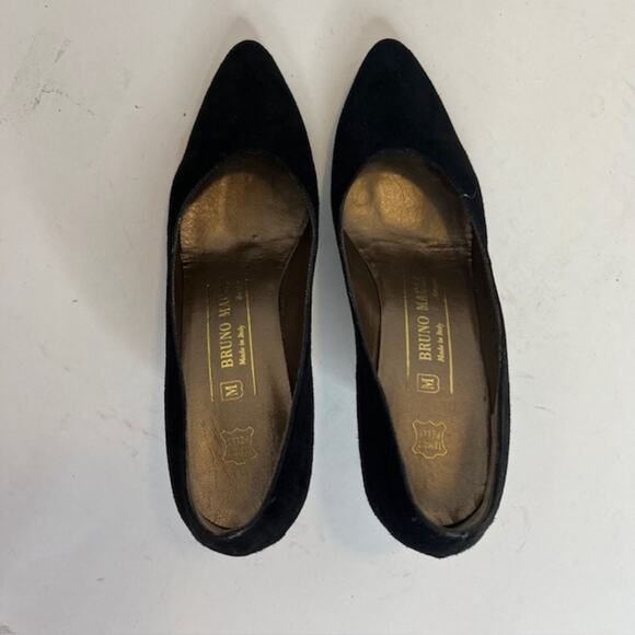 Bruno Magli Black Velvet Designer Heels Size 6.5 Narrow - Picture 13 of 13